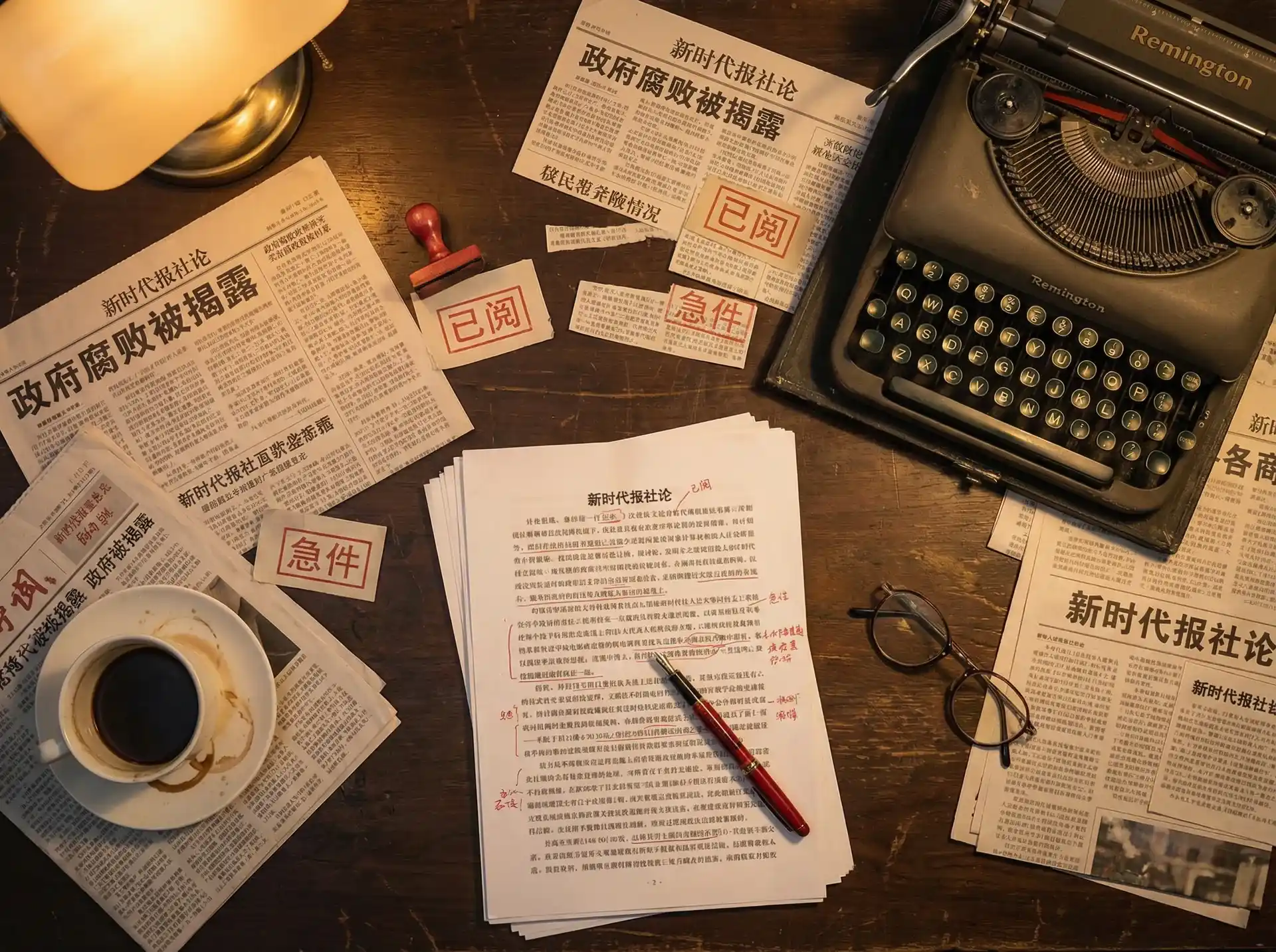黄色仓库 - 报社编辑部工作场景